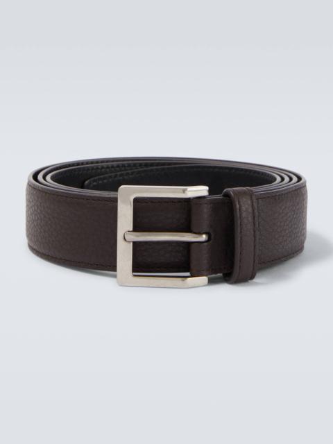 Leather belt