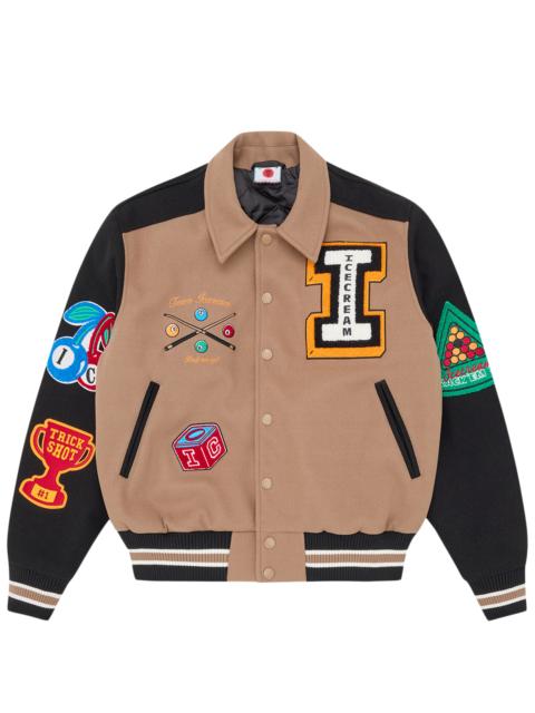 TRICK SHOT COLLARED VARSITY JACKET
