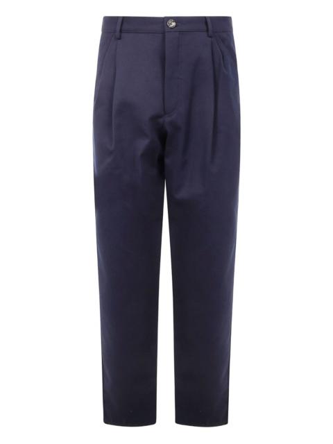 pleated cotton trousers