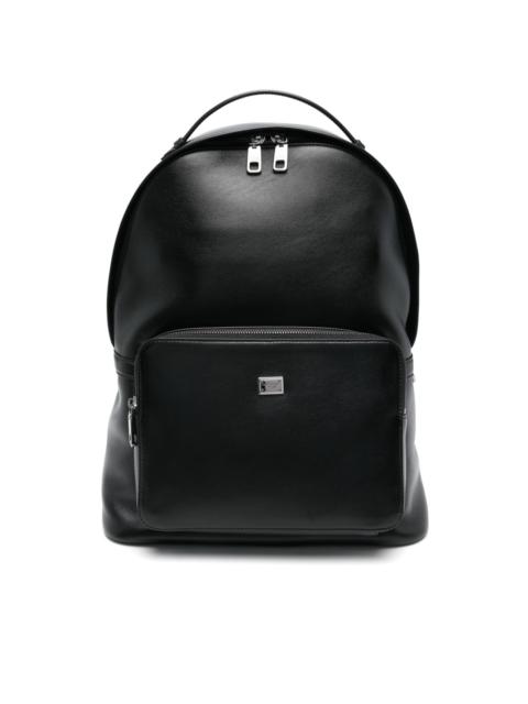 logo-plaque backpack