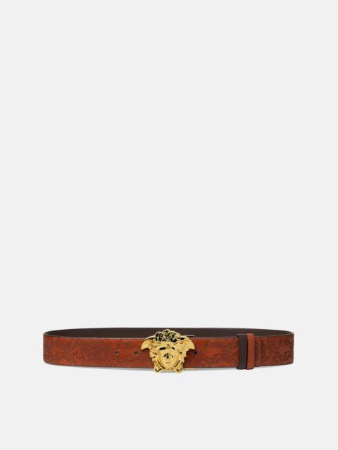 La Medusa Leather Reversible Belt 1.6"