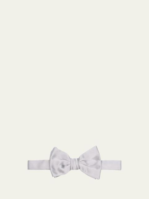 Men's Solid Silk Bow Tie
