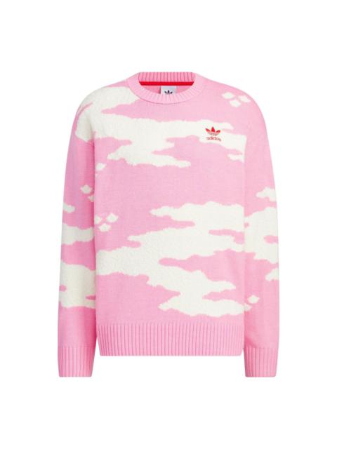 adidas Originals Sweater Asia Sizing 'Pink White' JE9188