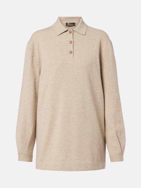 Classic cashmere polo sweater