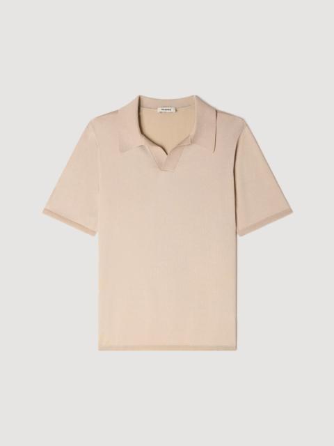 SHORT-SLEEVED V-NECK POLO SHIRT