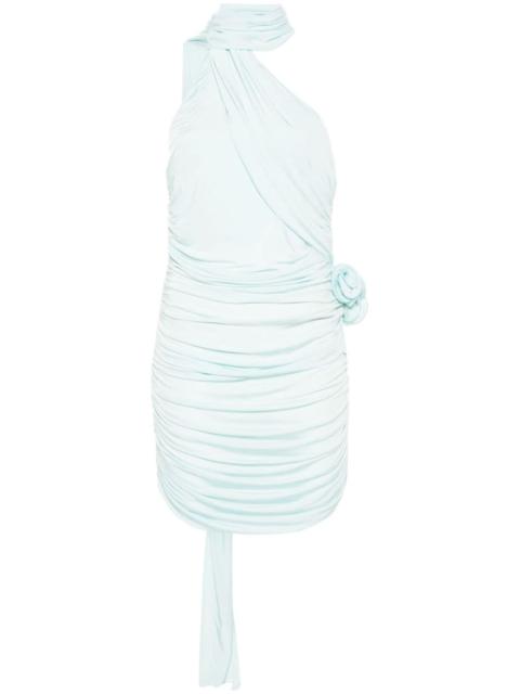 floral-appliquÃ© mini dress