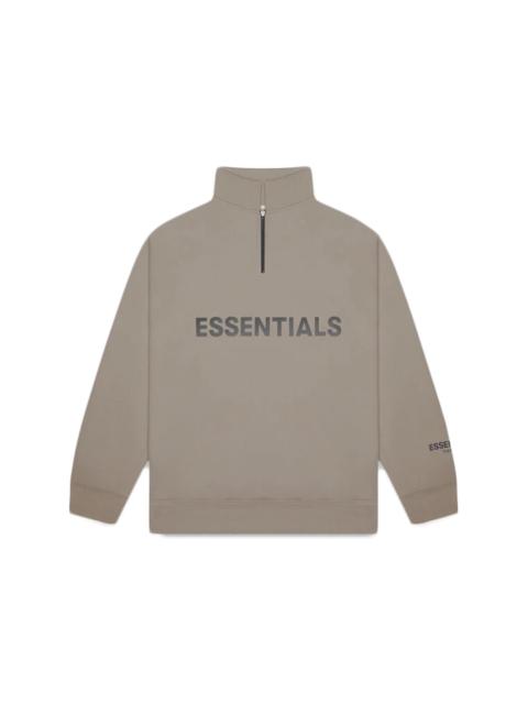 Fear of God Essentials Half Zip Pullover Sweater Taupe