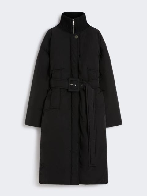 Water-repellent long down jacket - BLACK