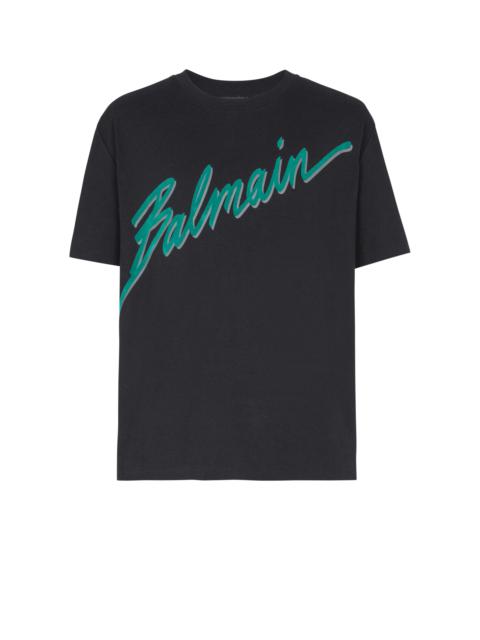 Balmain Lettre flocked T-shirt