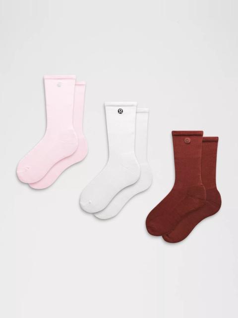 Unisex Daily Essential Crew Socks *3 Pack