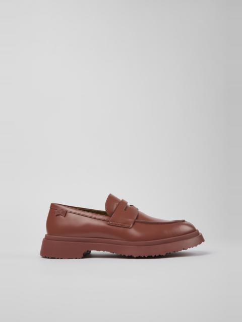 Red Leather Moccasin for Men