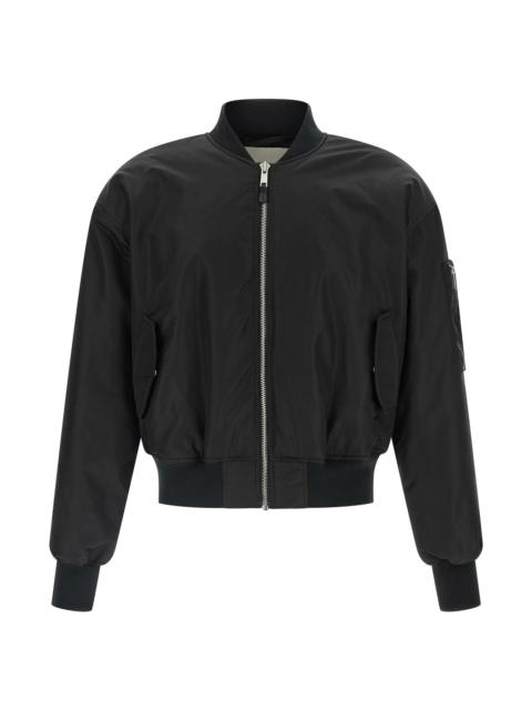 Nylon bomber jacket