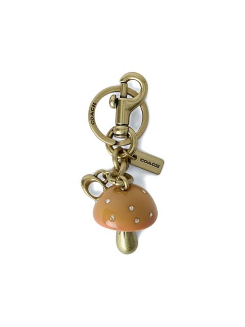 mushroom-motif keyring