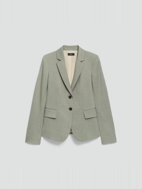 Carissa Blazer in Wool Gabardine
