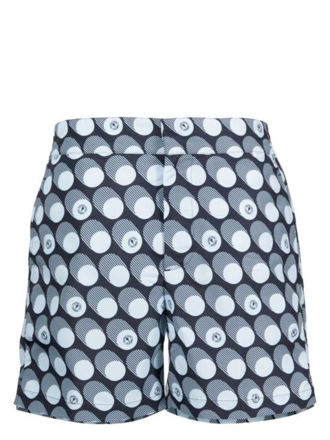 polka-dot swim shorts