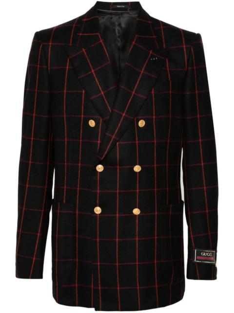 wool double-breasted blazer