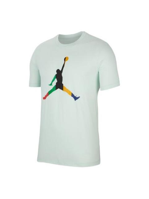 Air Jordan Sport Dna Jumpman Round-neck Short-sleeve Tee Men Blue CU1975-330