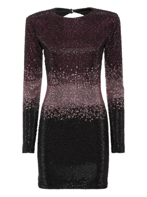 low-cut strass mini dress