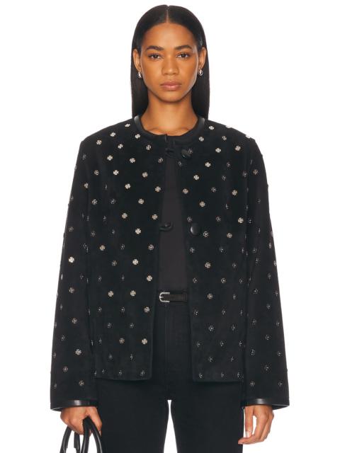 Clover Charm Suede Jacket