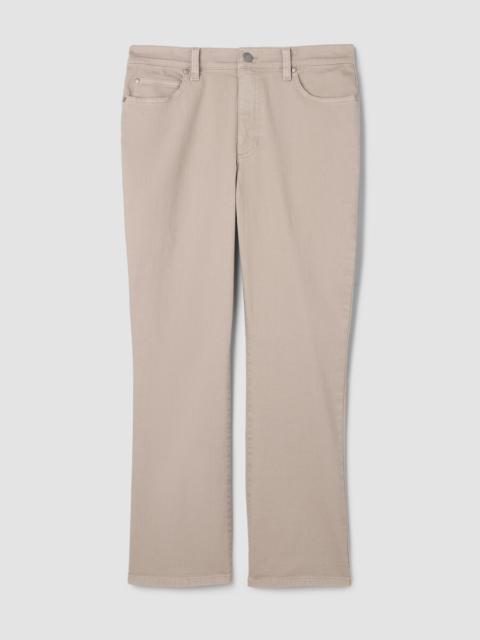 Garment-Dyed Organic Cotton Denim Kick Jean