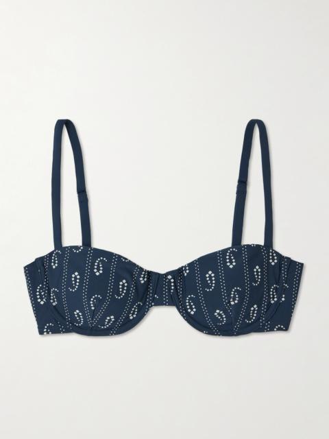 Underwired Printed Bikini Top