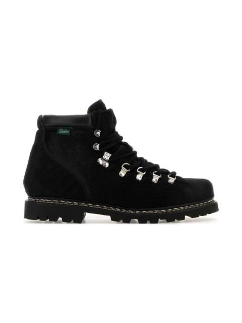 Black Calf Hair Junya Watanabe X Paraboot Ankle Boots
