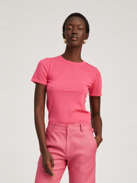 PINK ULTRA FINE CASHMERE TEE