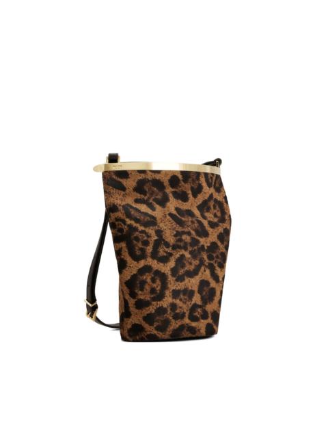 leopard-print bucket bag