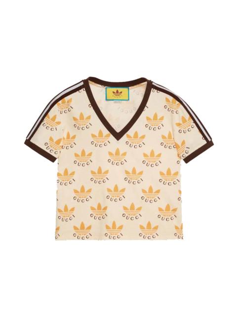 adidas x Gucci Trefoil print T-shirt