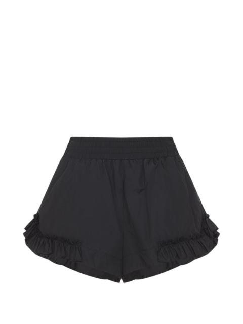 ruffled shell shorts