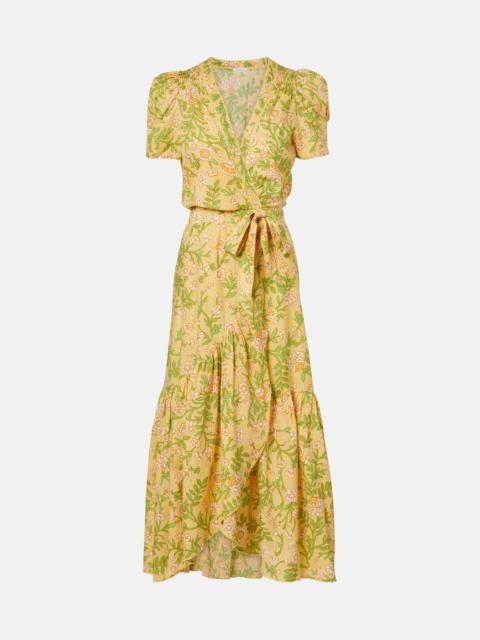 Baba floral cotton wrap dress