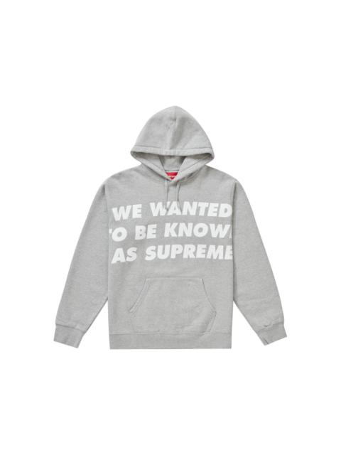Supreme Known As Hooded Sweatshirt Heather Grey