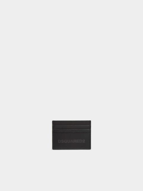 DEEP BLACK LEATHER CREDIT CARD HOLDER