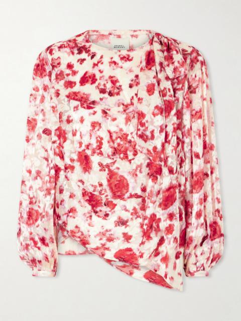 Firma Floral-print Chiffon Blouse