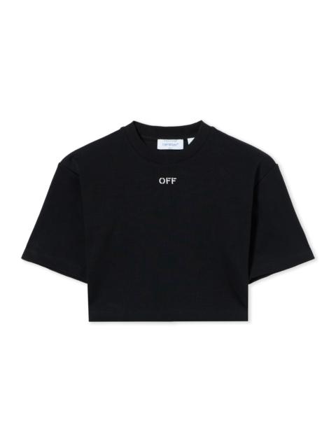 Off Stamp Rib Cropped Tee