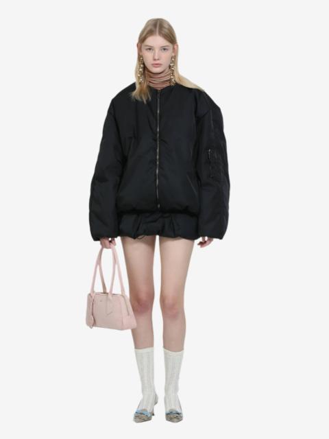 OVERSIZED ZIP-UP BOMBER JACKET