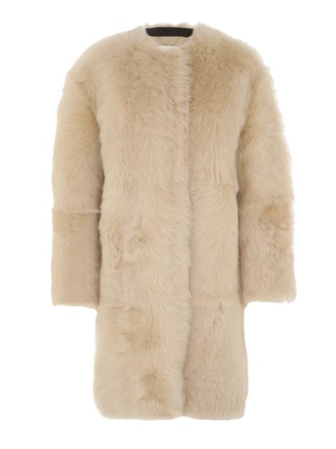 ILLUSTRATION SHEARLING COAT