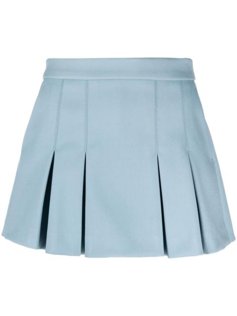 knife-pleat detailing skorts