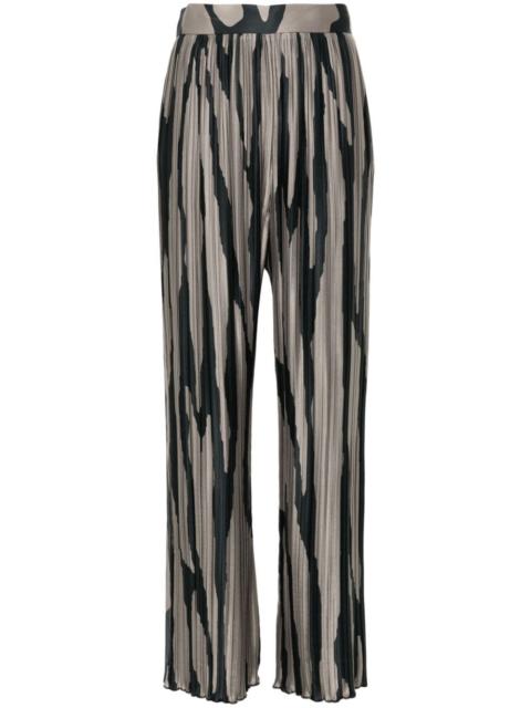 abstract-print trousers