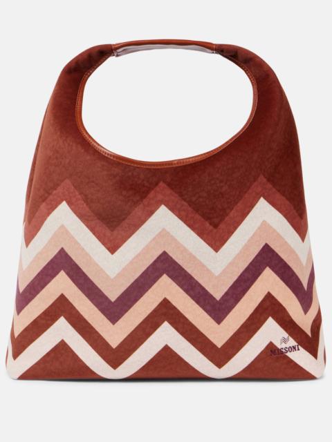 Zigzag Large leather tote bag