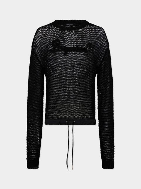 DSQUARED2 SIGNATURE OPEN WORK PULLOVER