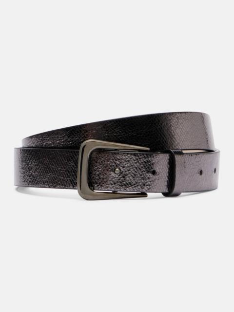 Leather belt