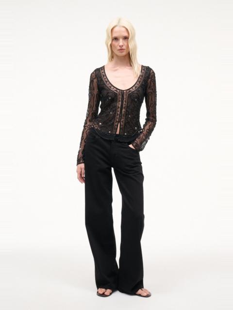 STAUD MILA TOP BLACK STARFISH