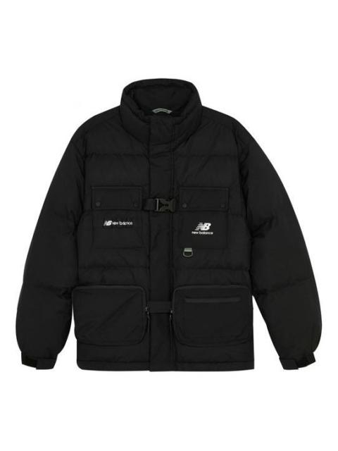 New Balance Logo Down Jacket 'Black' AMJ14328-BK