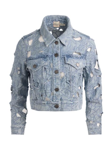 CHLOE LASERCUT DENIM JACKET
