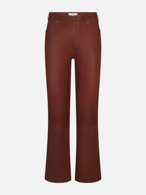 The Leather Reboot Crop in Whiskey