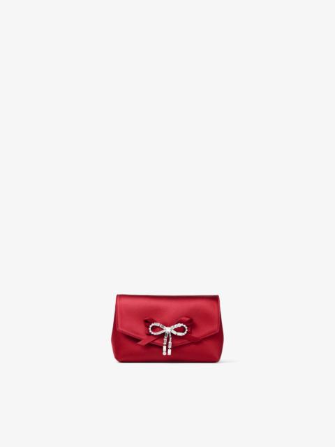 Soft Bow Mini Bag
Ruby Red Satin Mini Bag with Crystal Bow
