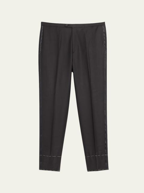 Men's Wool Tuxedo Trousers