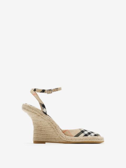Check Mews Espadrille Pumps​