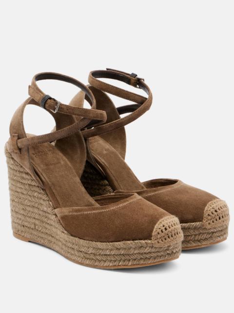Monili 80 suede espadrille wedges